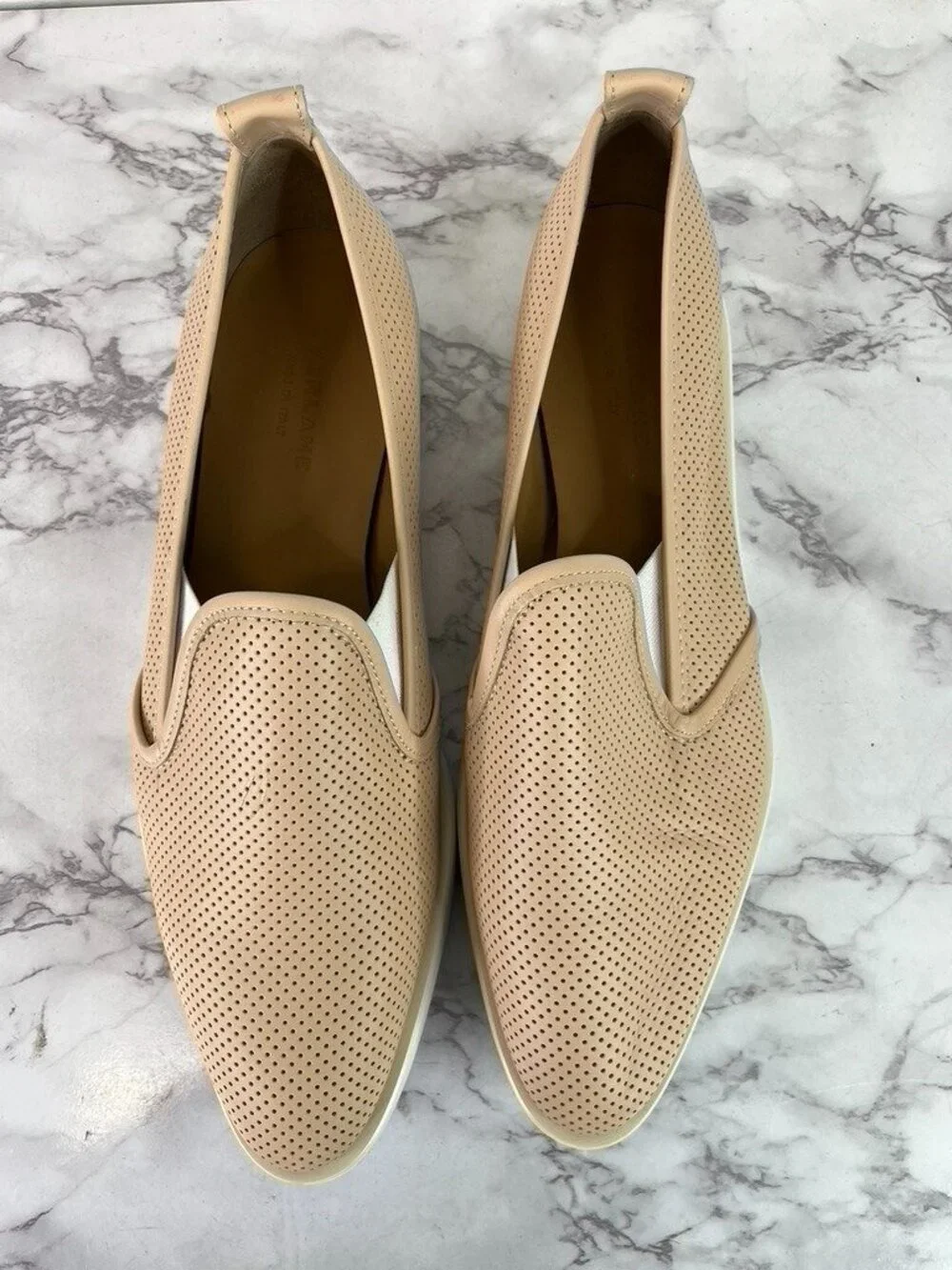 Everlane Women's Pink Pointed Perforated Street Shoes Sz 10